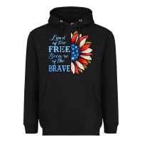 Black patriotic sunflower no background Heavyweight Hoodie - Jasminsmagicworld