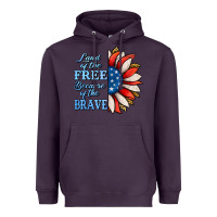 Plum patriotic sunflower no background Heavyweight Hoodie - Jasminsmagicworld
