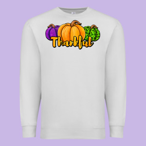 Halloween Pumpkins Thankful Premium Sweatshirt Designed By Jasminsmagicworld