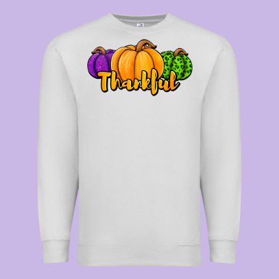 Halloween Pumpkins Thankful Premium Sweatshirt Designed By Jasminsmagicworld