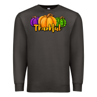 Smoke halloween pumpkins thankful Premium Sweatshirt - Jasminsmagicworld