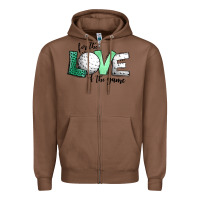 Chestnut for the love of the game golf Zipper Hoodie - Jasminsmagicworld