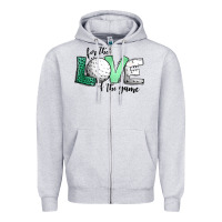 Heather Grey for the love of the game golf Zipper Hoodie - Jasminsmagicworld
