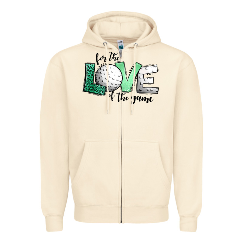 For The Love Of The Game Golf Zipper Hoodie by Jasminsmagicworld | Teevron