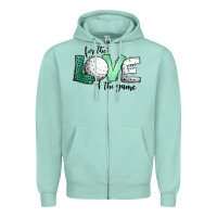 Seafoam for the love of the game golf Zipper Hoodie - Jasminsmagicworld