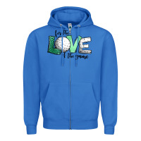 True Royal for the love of the game golf Zipper Hoodie - Jasminsmagicworld