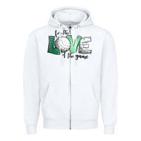 White for the love of the game golf Zipper Hoodie - Jasminsmagicworld