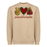 Mushroom Peace Love Lupita Heavyweight Sweatshirt - Jasminsmagicworld