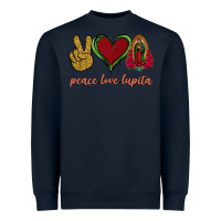 Navy Peace Love Lupita Heavyweight Sweatshirt - Jasminsmagicworld