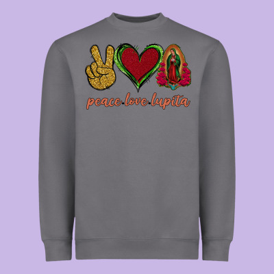 Peace Love Lupita Heavyweight Sweatshirt Designed By Jasminsmagicworld