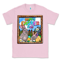 Bubblegum Pink Happy Easter Day Classic Tee - OliviaCreatesArt