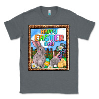 Charcoal Heather Happy Easter Day Classic Tee - OliviaCreatesArt