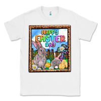 White Happy Easter Day Classic Tee - OliviaCreatesArt