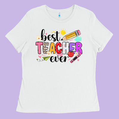 Ibest Teacher Ever Ladies Tee Designed By Cowhidedigitalart