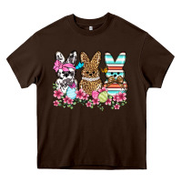 Chocolate Brown Western Easter peeps Heavy Core Tee - OliviaCreatesArt