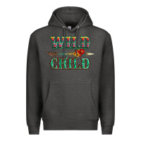 Charcoal Heather wild chıld serape sunflower and gemstone with arrow Premium Hoodie - Artiststas