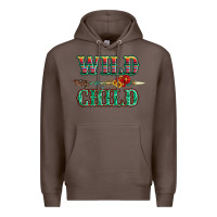 Coffee wild chıld serape sunflower and gemstone with arrow Premium Hoodie - Artiststas