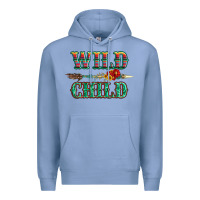 Colony Blue wild chıld serape sunflower and gemstone with arrow Premium Hoodie - Artiststas