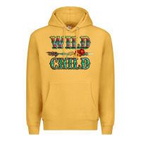 Mustard wild chıld serape sunflower and gemstone with arrow Premium Hoodie - Artiststas