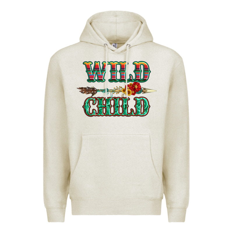 Wild Chıld Serape Sunflower And Gemstone With Arrow Premium Hoodie by Artiststas | Teevron