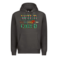 Smoke wild chıld serape sunflower and gemstone with arrow Premium Hoodie - Artiststas