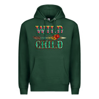 Sports Green wild chıld serape sunflower and gemstone with arrow Premium Hoodie - Artiststas