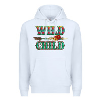 White wild chıld serape sunflower and gemstone with arrow Premium Hoodie - Artiststas