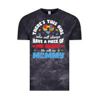 Cloud Black lil autism mom Vintage Tee - CowhideDigitalArt
