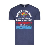 Vintage Denim lil autism mom Vintage Tee - CowhideDigitalArt