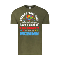 Vintage Olive lil autism mom Vintage Tee - CowhideDigitalArt