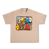 Leopard Softball And Baseball Mama Mother's Day Urban Heavy Tee | Teevron