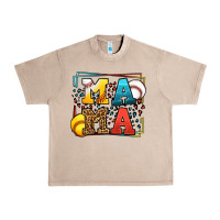 French Oak Leopard Softball And Baseball Mama Mother's Day Urban Heavy Tee - LillyAllenDesigns