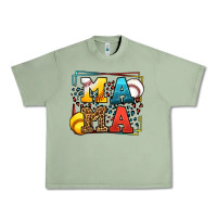 Oil Green Leopard Softball And Baseball Mama Mother's Day Urban Heavy Tee - LillyAllenDesigns