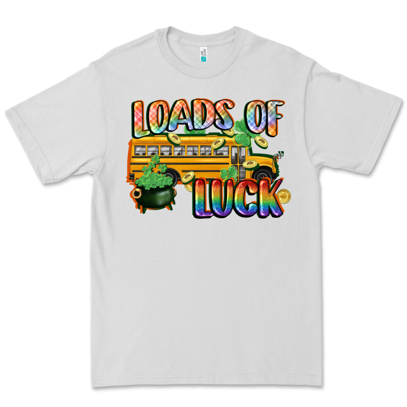 Loads Of Luck With School Bus St. Patrick's Day Premium Tee by FaDigitalArtStudio | Teevron