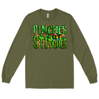 Army Green pinches get stitches st patricks Long Sleeve Tee - LillyAllenDesigns