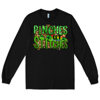Black pinches get stitches st patricks Long Sleeve Tee - LillyAllenDesigns