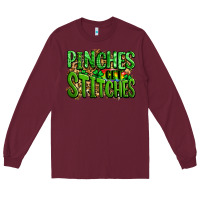 Burgundy pinches get stitches st patricks Long Sleeve Tee - LillyAllenDesigns