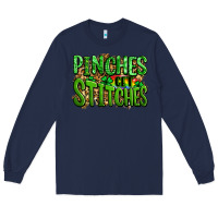 Navy pinches get stitches st patricks Long Sleeve Tee - LillyAllenDesigns