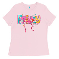 Bubblegum Pink friyay Ladies Tee - CowhideDigitalArt