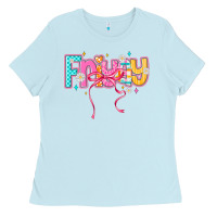 Baby Blue friyay Ladies Tee - CowhideDigitalArt