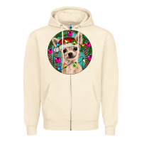 Sandshell Christmas Chihuahua Zipper Hoodie - RanaPortraitStore