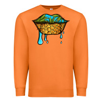 Carrot summer vibes pineapple lips Premium Sweatshirt - Jasminsmagicworld