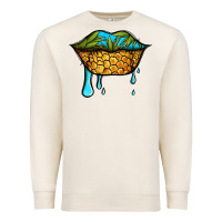 Sandshell summer vibes pineapple lips Premium Sweatshirt - Jasminsmagicworld