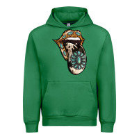 Emerald Turquoise Gemstone Leopard Cowhide Tongue Urban Hoodie - Jasminsmagicworld