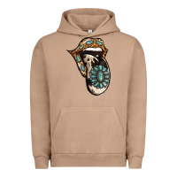 Pigment Burro Turquoise Gemstone Leopard Cowhide Tongue Urban Hoodie - Jasminsmagicworld