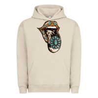 Pigment French Oak Turquoise Gemstone Leopard Cowhide Tongue Urban Hoodie - Jasminsmagicworld