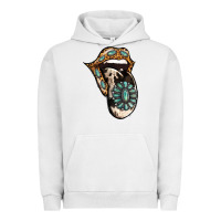 Pigment Lunar Rock Turquoise Gemstone Leopard Cowhide Tongue Urban Hoodie - Jasminsmagicworld