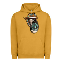 Pigment Peanut Butter Turquoise Gemstone Leopard Cowhide Tongue Urban Hoodie - Jasminsmagicworld
