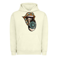 Pigment Pistachio Turquoise Gemstone Leopard Cowhide Tongue Urban Hoodie - Jasminsmagicworld