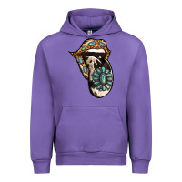 Tulip Turquoise Gemstone Leopard Cowhide Tongue Urban Hoodie - Jasminsmagicworld